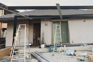 カーポート作業状況